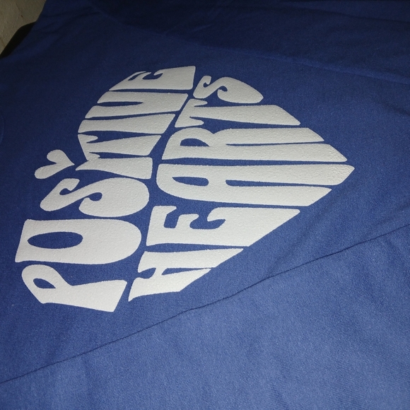 Womens Positive hearts 3D puff XXL 46-48 sweater long sleeve 60% cotton 40 % pol - Picture 2 of 3